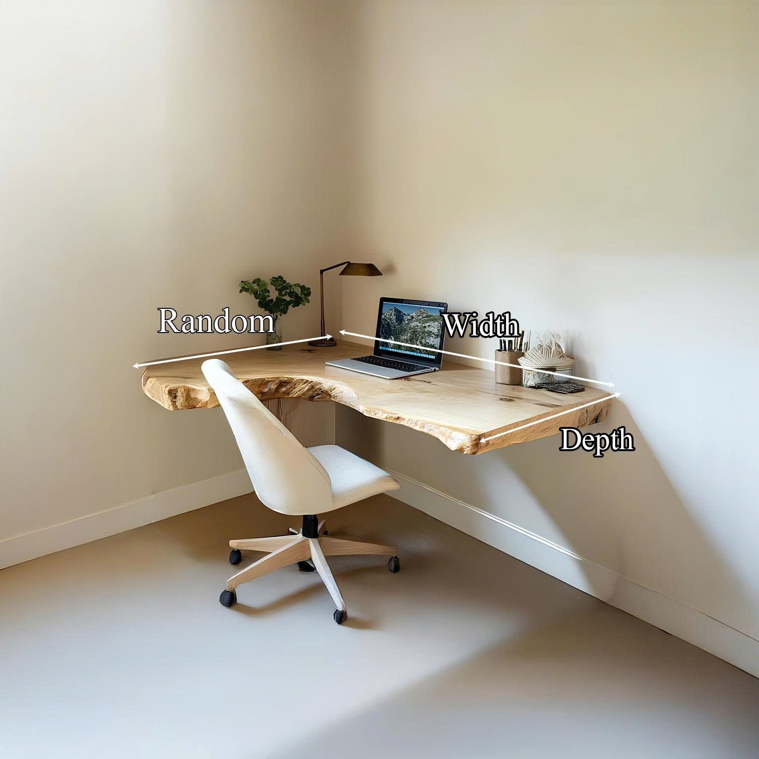 Mid Century Floating Desk Bedroom Study SINLSAFL101