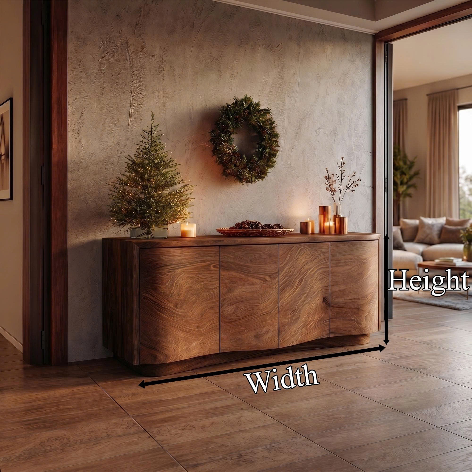 Rustic Luxury Sideboard Cabinet Living Room Interior Decor SINLKISC323