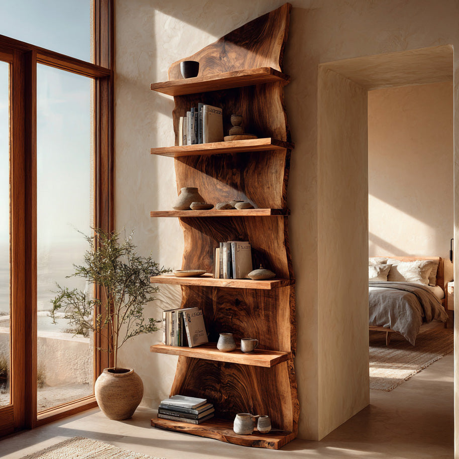 Modern Wooden Standing Shelf For Home Decor RTTHHNSS006