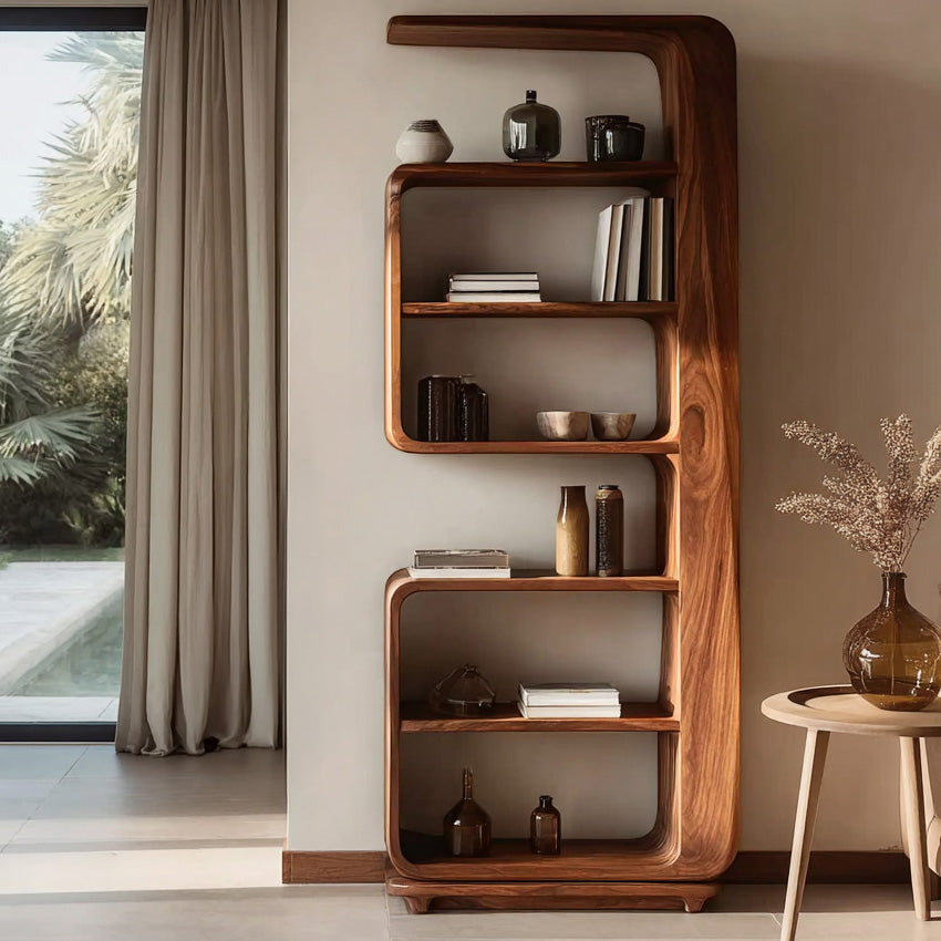Minimalist Wooden Standing Shelf For Living Room RTTHHNSS007