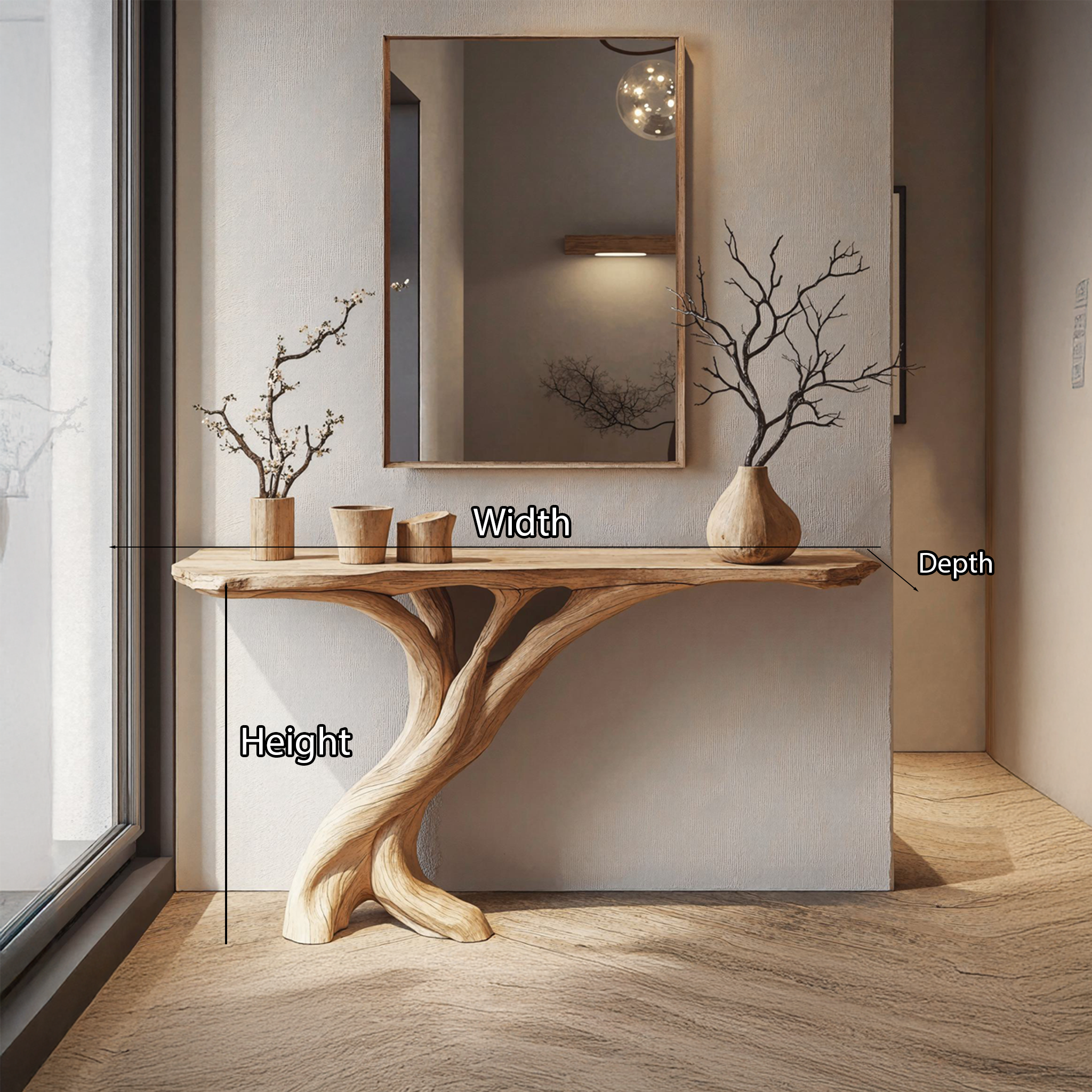 Narrow Console Table Side Table Unique Design SILDTCS123