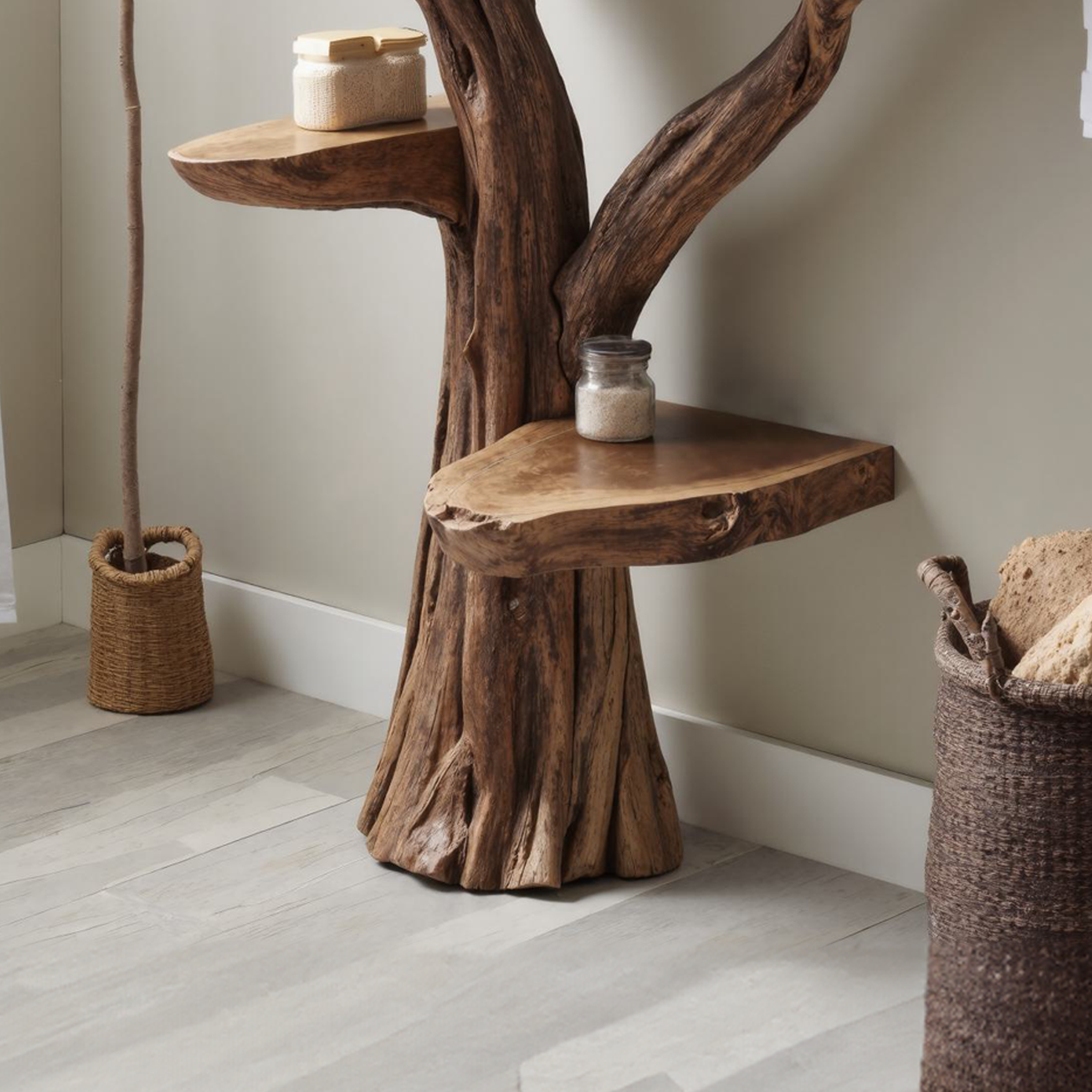 Rustic Floating Bathroom Vanity SILDTBRV006