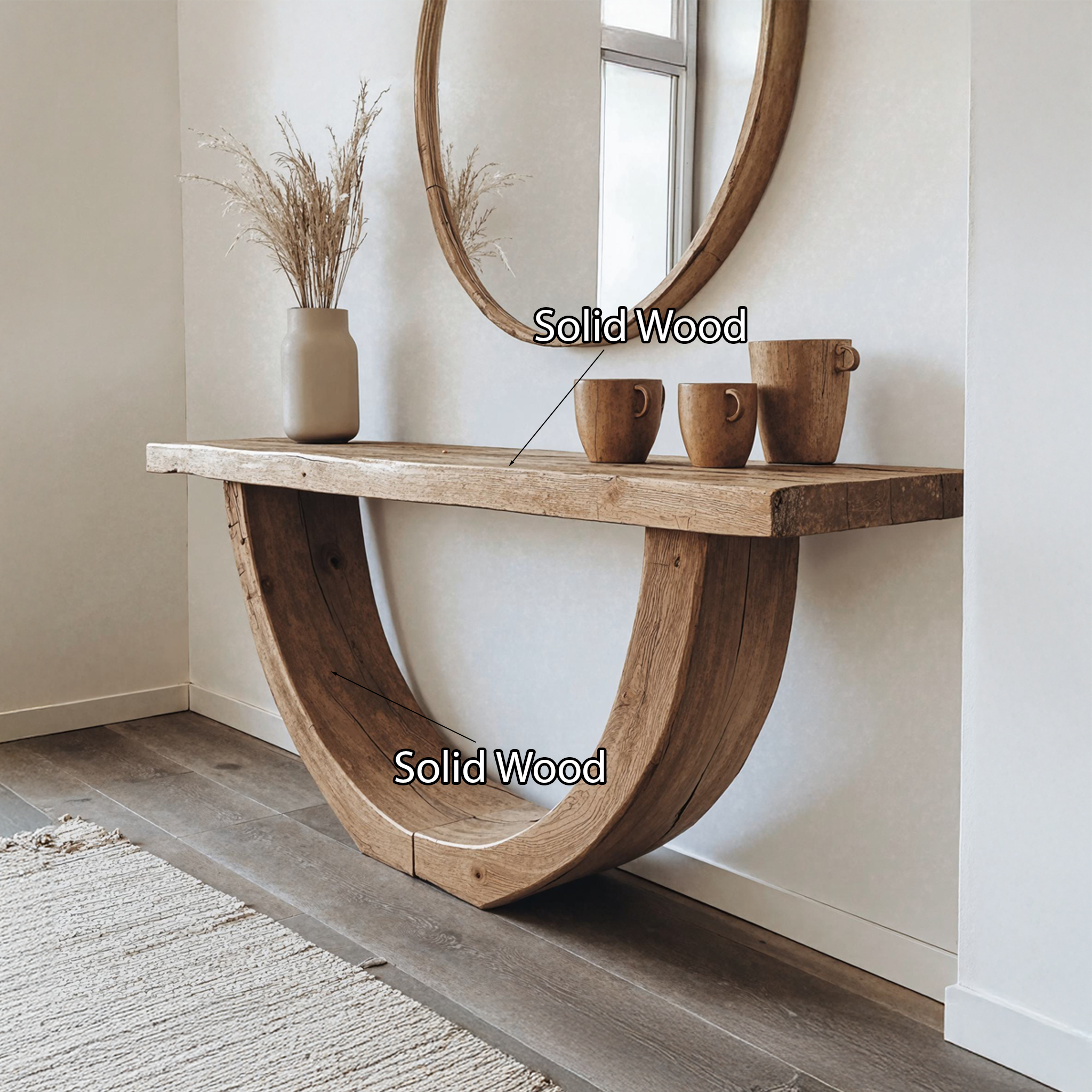 Narrow Console Table Living Edge Table Home Decor SILDTCS127